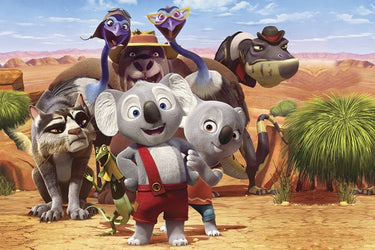 Diamond Painting Blinky Bill en vriendjes met Ronde steentjes 100x70cm - Beste Kwaliteit